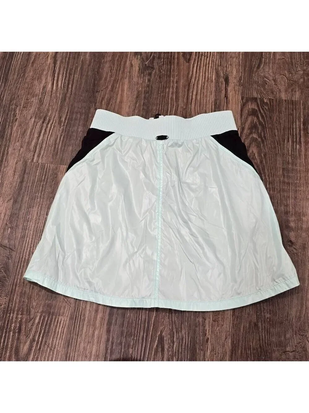 Koral Light Blue Zip Front Lined Skirt | Sport-Luxe Active Mini Skirt Size  XS